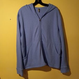 Women's White Stag Zip Up Hoodie.